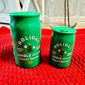 Holiday jingle juice candle set